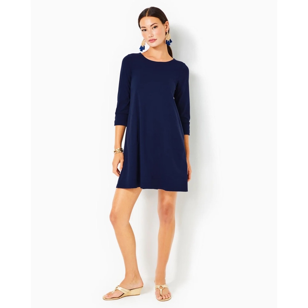 Lilly Pulitzer Navy Blue Solia Dress XXL